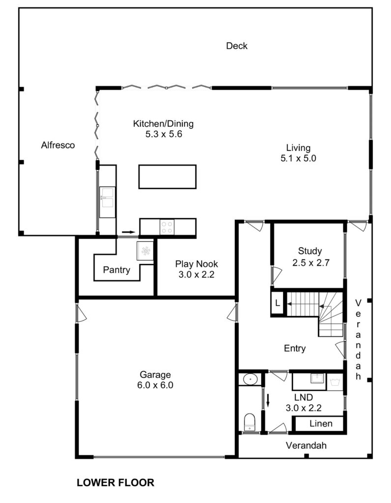 The Clearview Lower Level Floor Plan